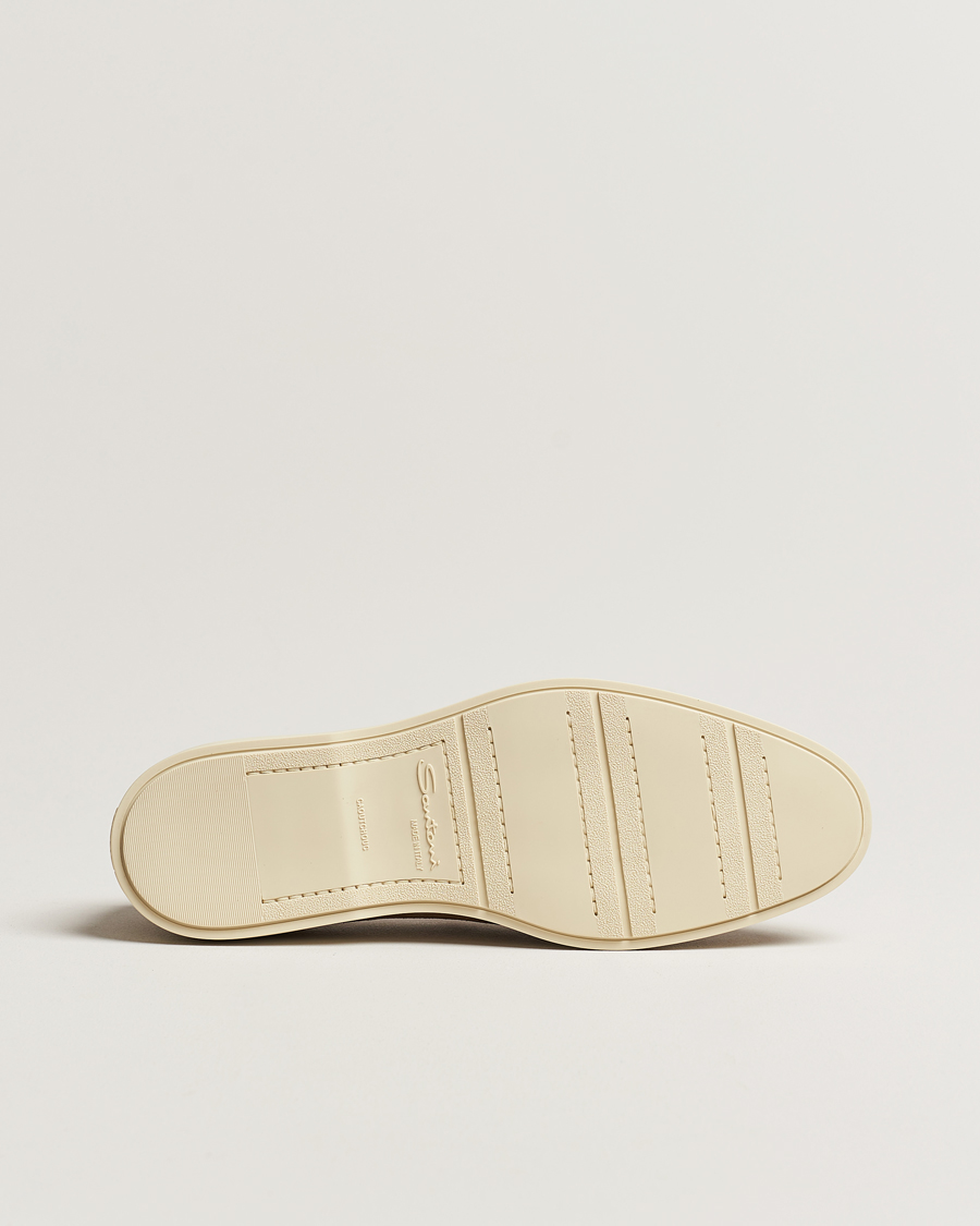 Heren | Santoni Summer Loafers Beige Suede | Santoni | Summer Loafers Beige Suede