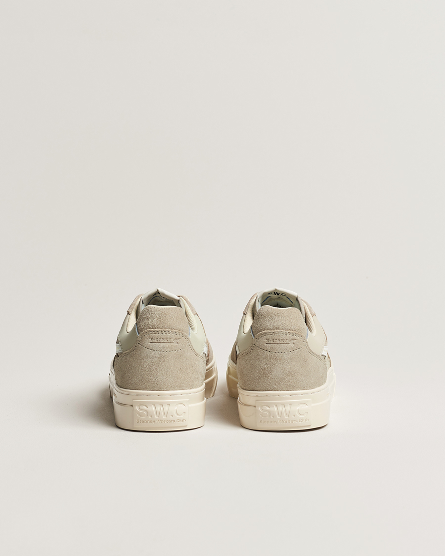 Heren | Stepney Workers Club Pearl S-Strike Suede Sneaker Lt Grey/White | Stepney Workers Club | Pearl S-Strike Suede Sneaker Lt Grey/White