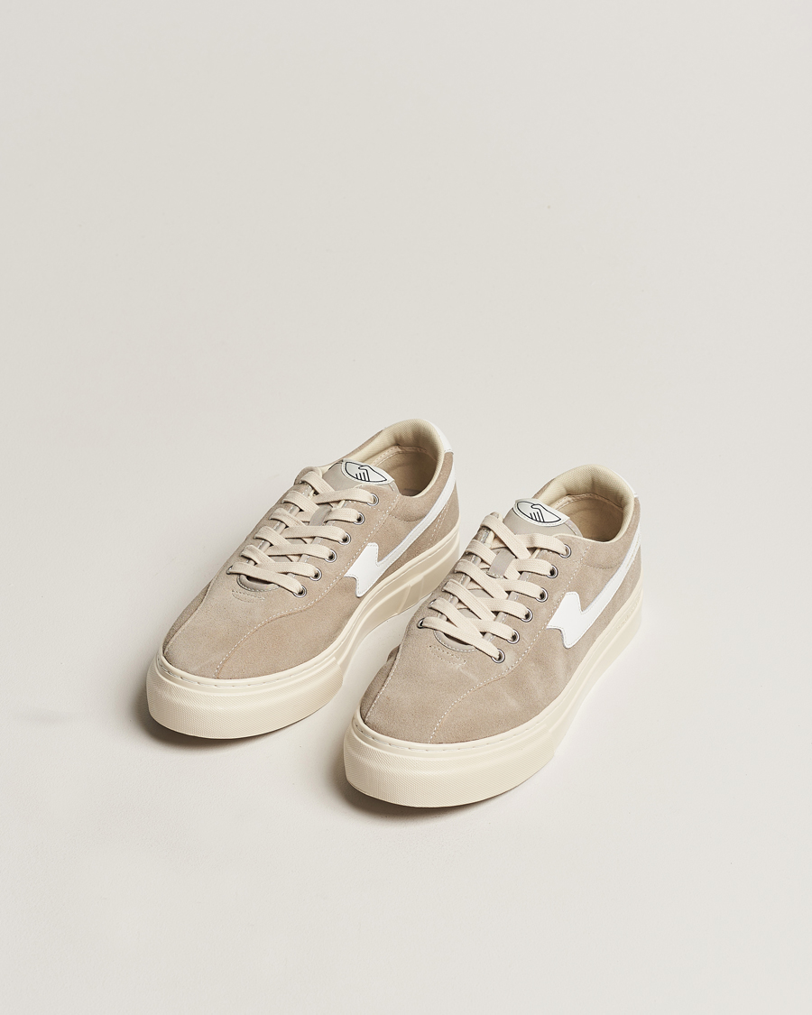 Heren | Stepney Workers Club Dellow S-Strike Suede Sneaker Lt Grey/White | Stepney Workers Club | Dellow S-Strike Suede Sneaker Lt Grey/White