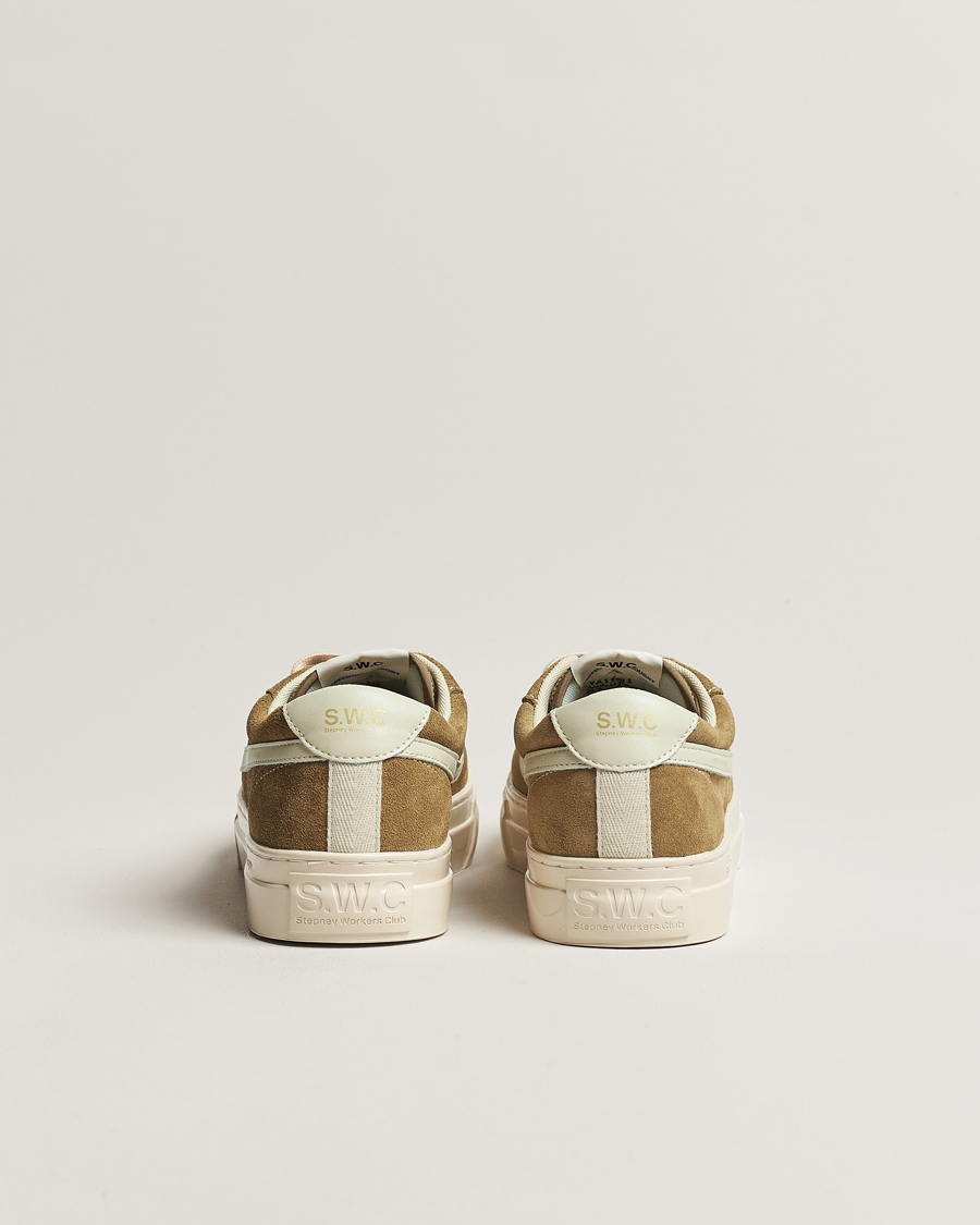 Heren | Stepney Workers Club Dellow S-Strike Suede Sneaker Desert/Ecru | Stepney Workers Club | Dellow S-Strike Suede Sneaker Desert/Ecru