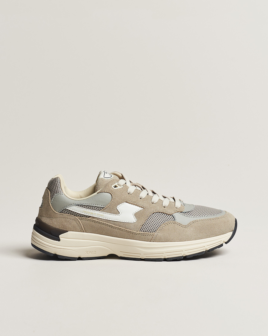 Heren | Stepney Workers Club Amiel S-Strike Suede Sneaker Lt Grey | Stepney Workers Club | Amiel S-Strike Suede Sneaker Lt Grey