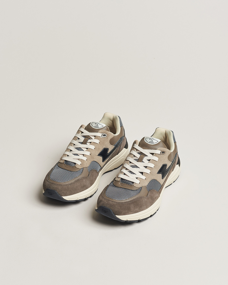 Heren | Suède schoenen | Stepney Workers Club | Amiel S-Strike Suede Mix Runner Grey