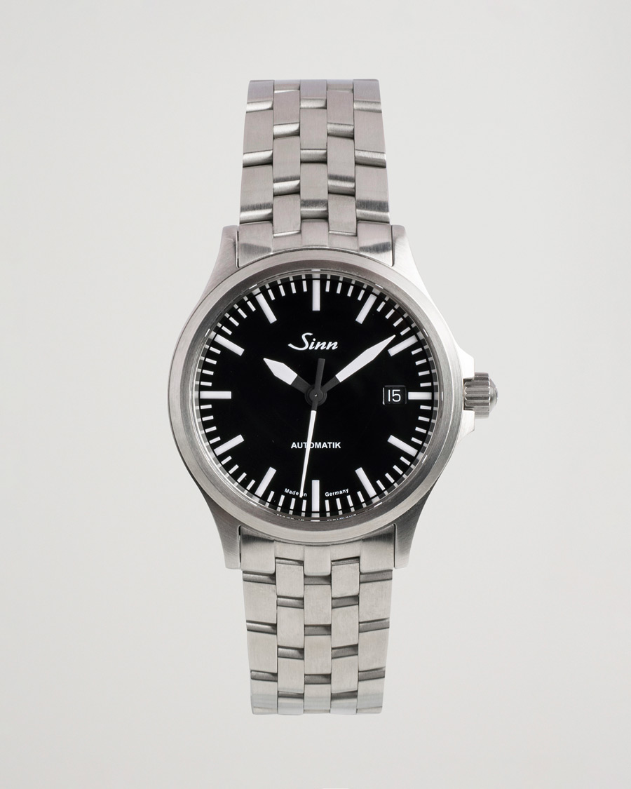 Heren | Sinn Pre-Owned 556 Stainless Steal 38,5 Black Silver | Sinn Pre-Owned | 556 Stainless Steal 38,5 Black Silver