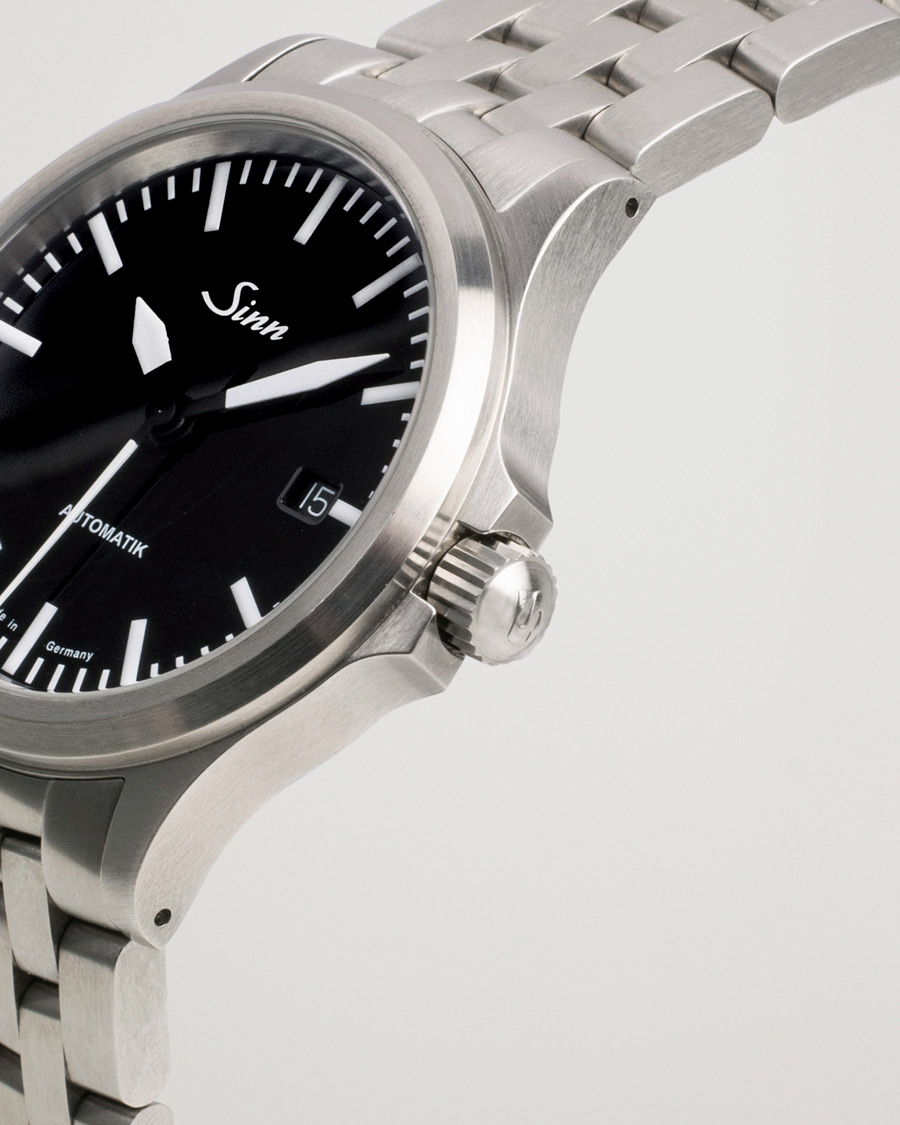 Heren | Sinn Pre-Owned 556 Stainless Steal 38,5 Black Silver | Sinn Pre-Owned | 556 Stainless Steal 38,5 Black Silver