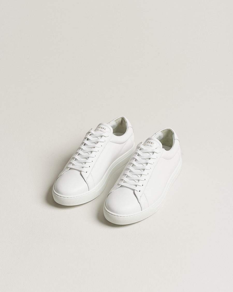 Heren | Witte sneakers | Zespà | ZSP4 Nappa Leather Sneakers White
