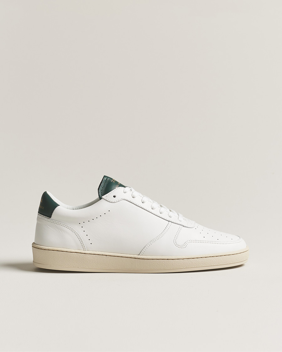 Heren | Zespà ZSP23 APLA Leather Sneakers White/Dark Green | Zespà | ZSP23 APLA Leather Sneakers White/Dark Green