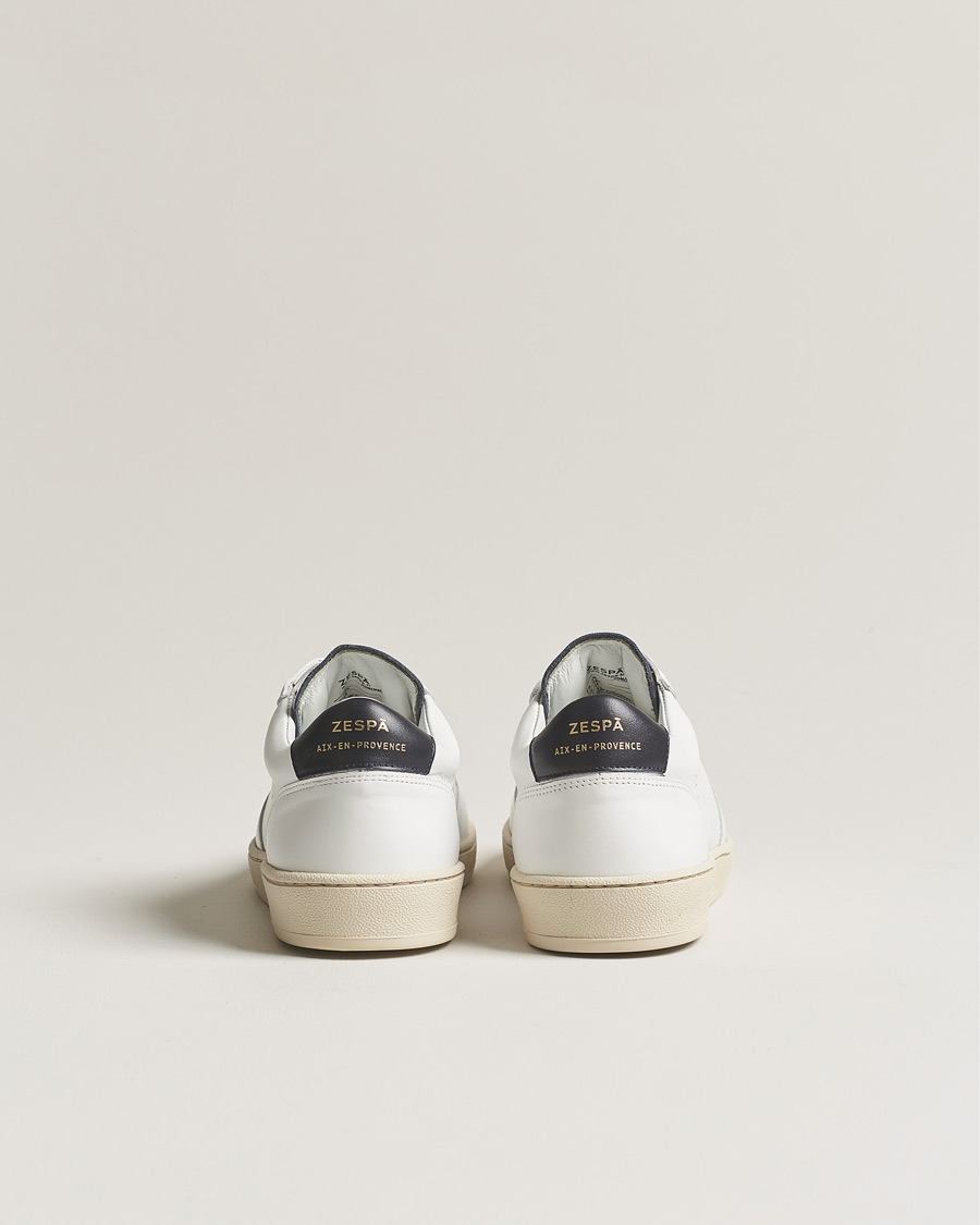 Heren | Zespà ZSP23 APLA Leather Sneakers White/Navy | Zespà | ZSP23 APLA Leather Sneakers White/Navy