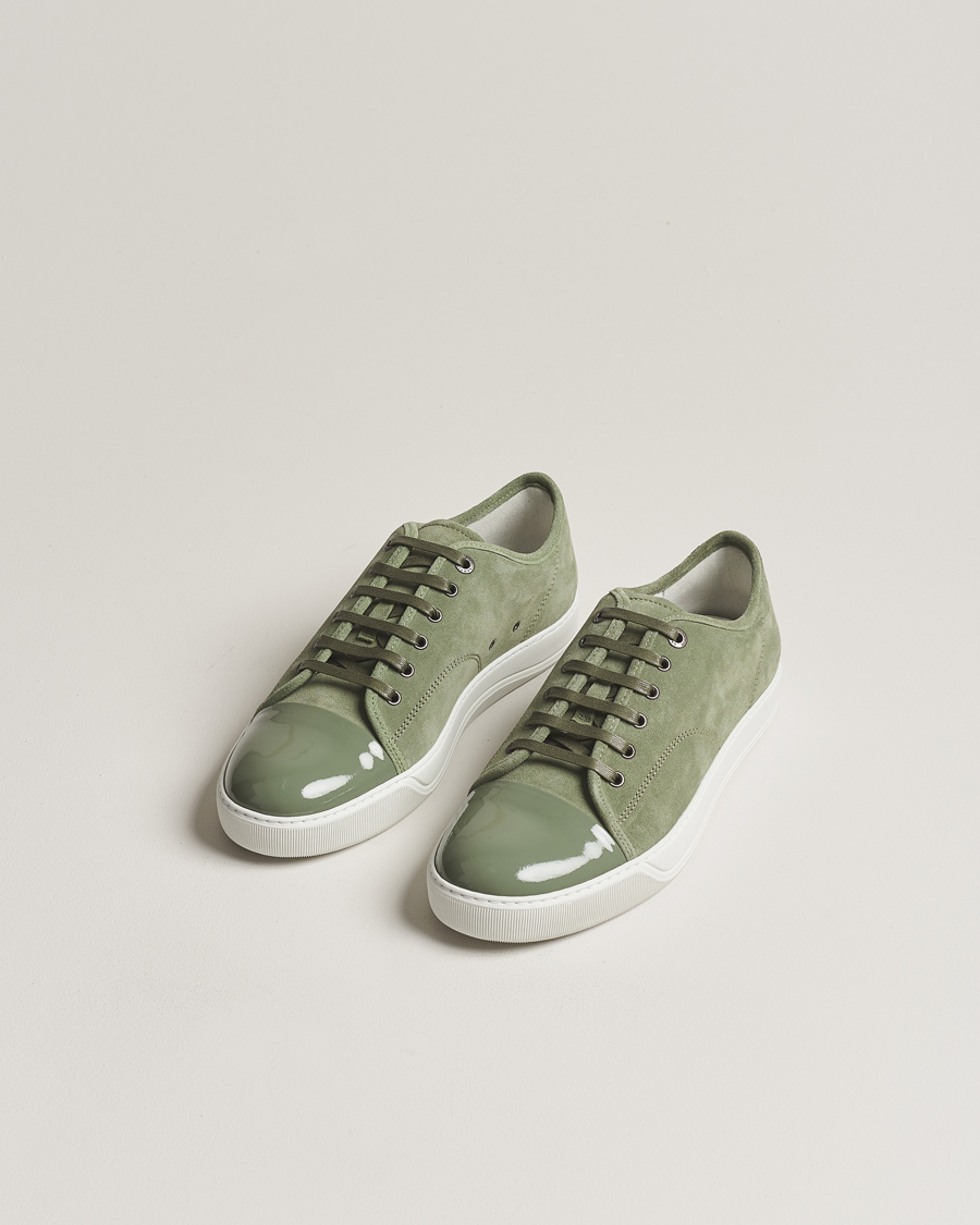 Heren | Sneakers | Lanvin | Patent Cap Toe Sneaker Green