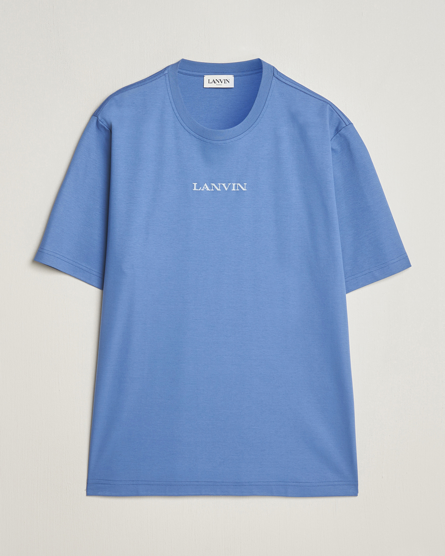 Heren | T-shirts | Lanvin | Embroidered Logo T-Shirt Cornflower