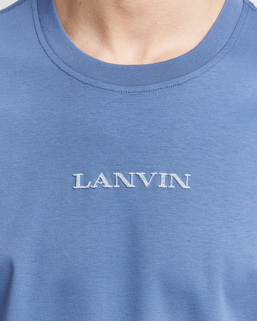 Heren | T-shirts | Lanvin | Embroidered Logo T-Shirt Cornflower