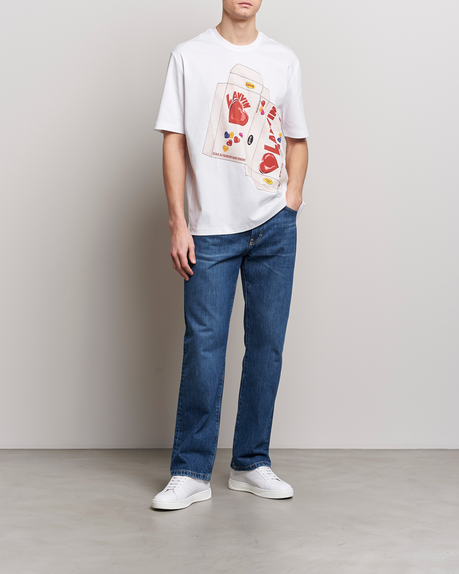 Heren | T-shirts | Lanvin | Bonbon Printed T-Shirt Optic White