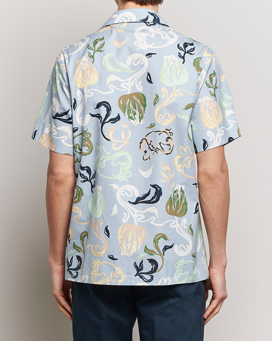 Heren | Overhemden | Lanvin | Printed Bowling Shirt Azur