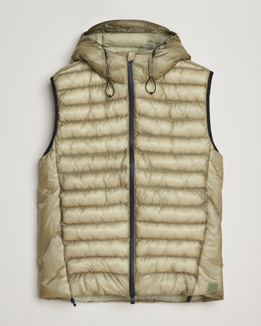 Heren | Jassen | RAINS | Kaunas Hybrid Hooded Vest Earth