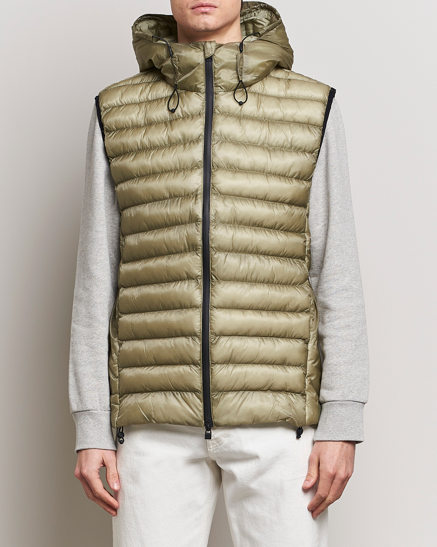 Heren |  | RAINS | Kaunas Hybrid Hooded Vest Earth