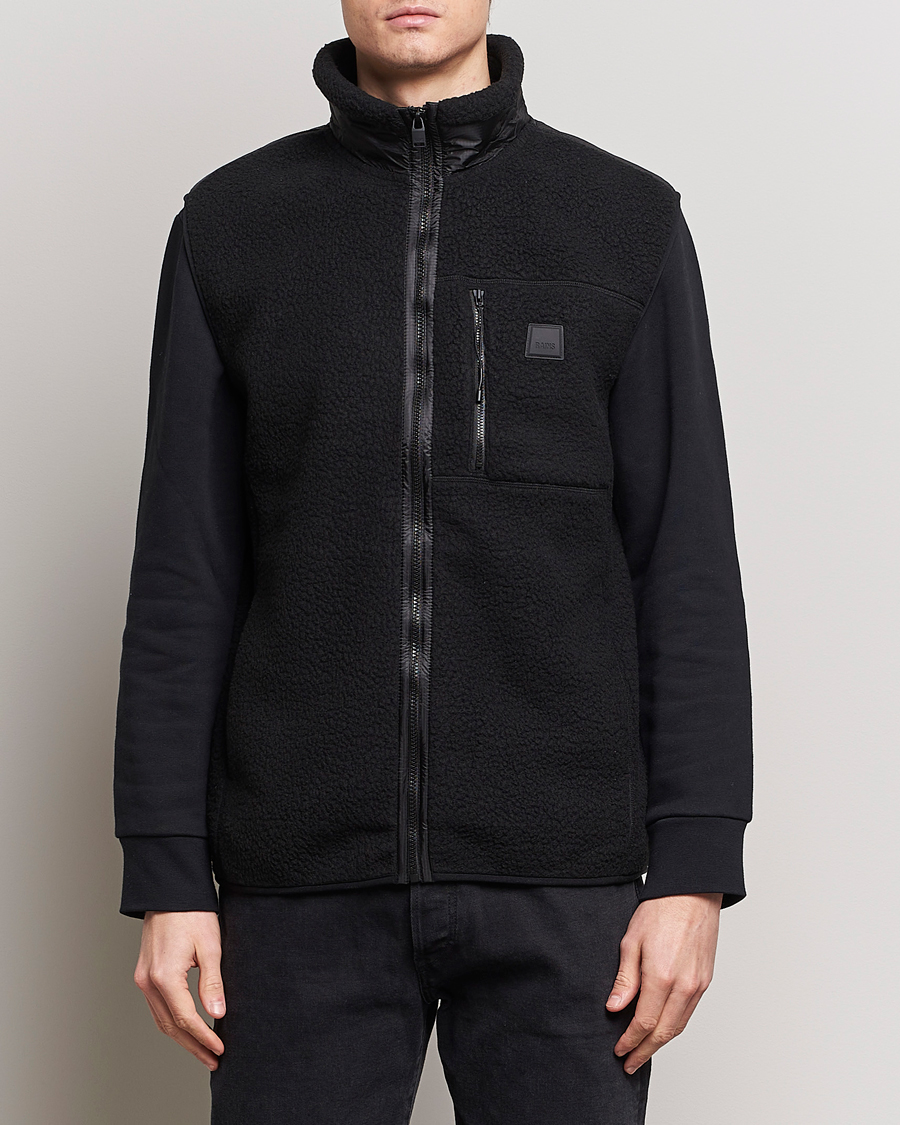 Heren | Pullovers | RAINS | Yermo Fleece Vest Black