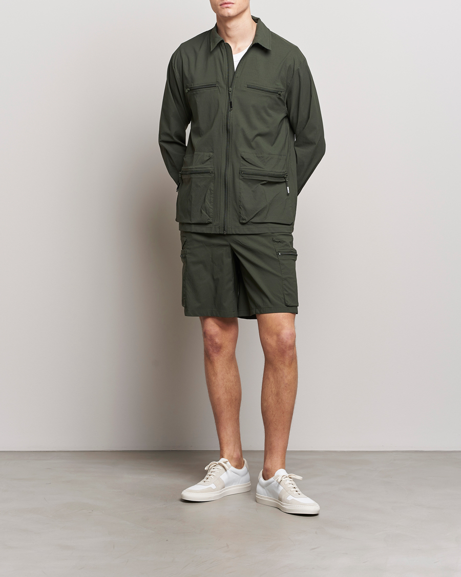 Heren | Overhemden | RAINS | Tomar Ripstop Overshirt Green