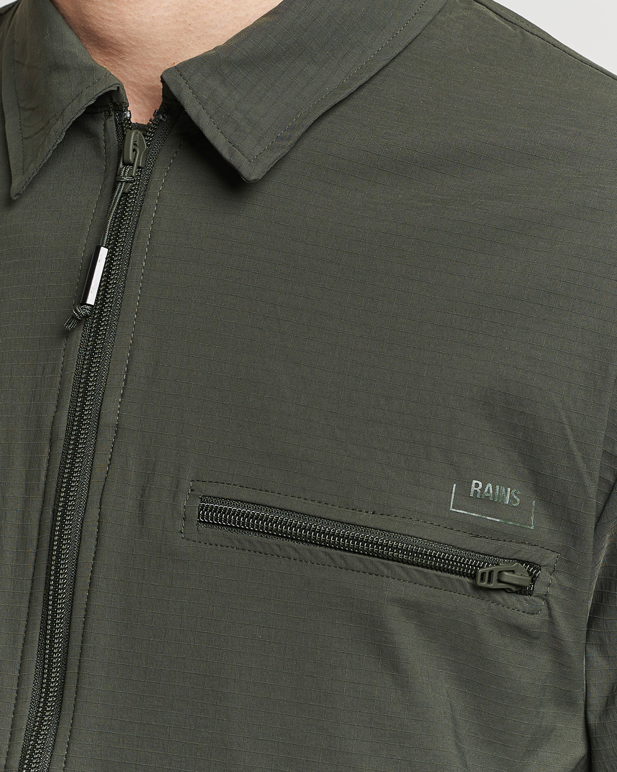 Heren | Overhemden | RAINS | Tomar Ripstop Overshirt Green