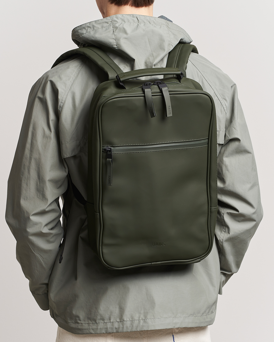 Heren | Tassen | RAINS | Book Backpack Green