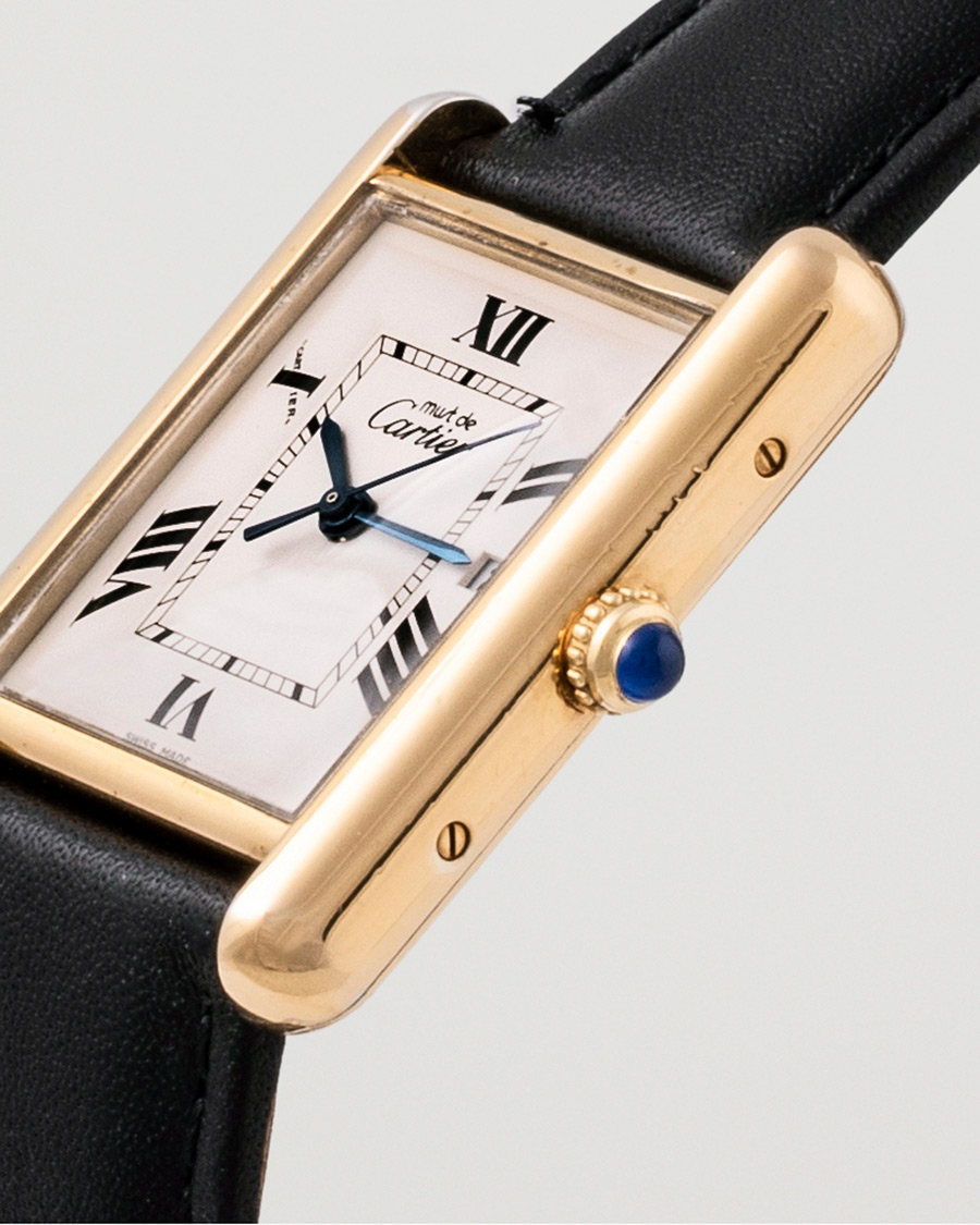 Heren | Cartier Pre-Owned Tank Must XL 2413 Gold | Cartier Pre-Owned | Tank Must XL 2413 Gold