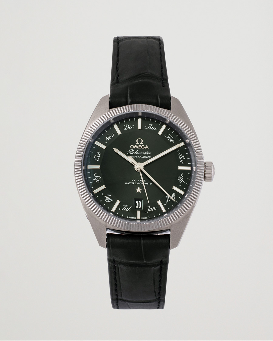 Heren | Omega Pre-Owned Constellation Globemaster Green Silver | Omega Pre-Owned | Constellation Globemaster Green Silver