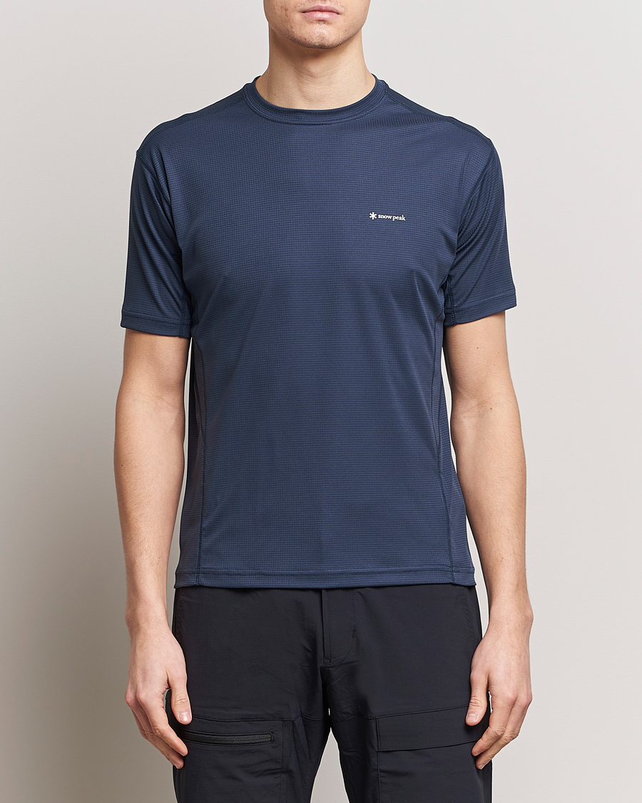 Heren | T-shirts met korte mouwen | Snow Peak | PE Power Dry T-Shirt Navy