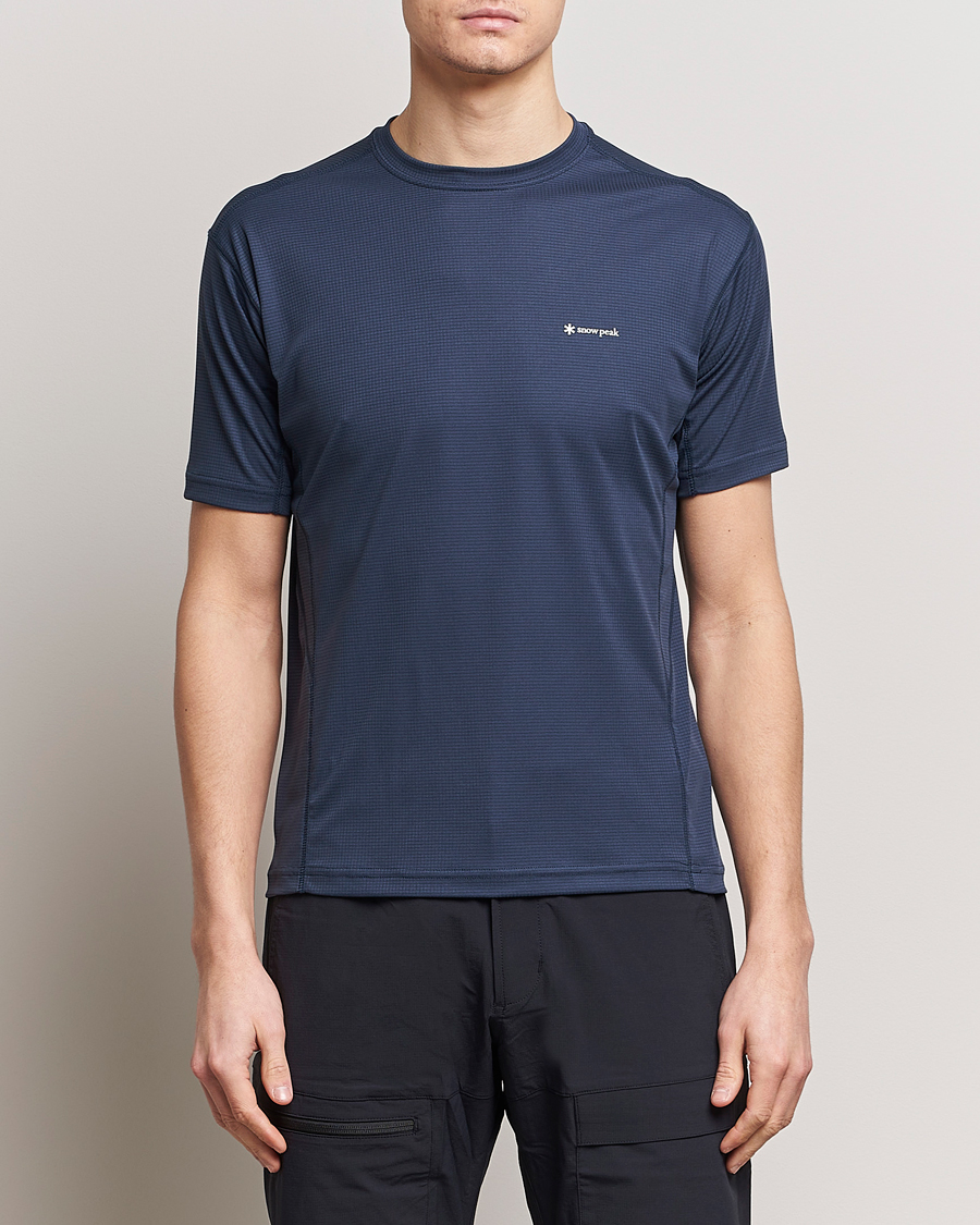 Heren | Japanese Department | Snow Peak | PE Power Dry T-Shirt Navy