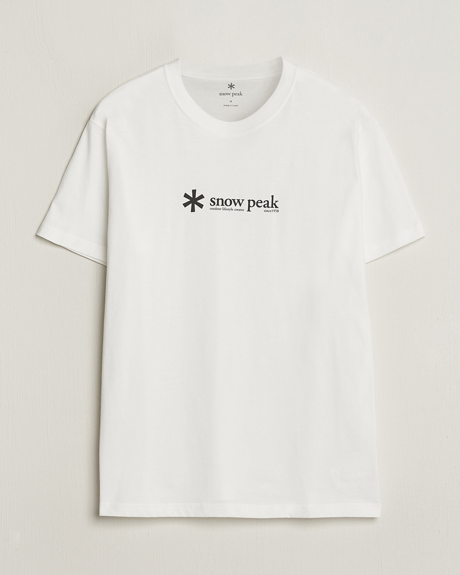 Heren |  | Snow Peak | Soft Cotton Logo T-Shirt White