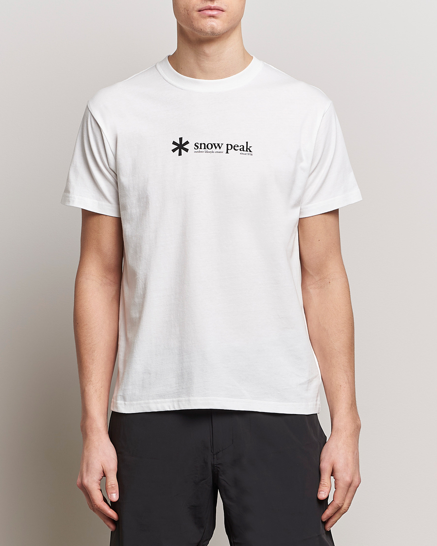 Heren | Kleding | Snow Peak | Soft Cotton Logo T-Shirt White
