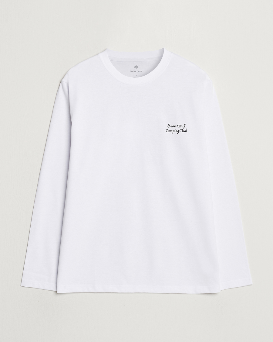 Heren | T-shirts | Snow Peak | Camping Club Long Sleeve T-Shirt White