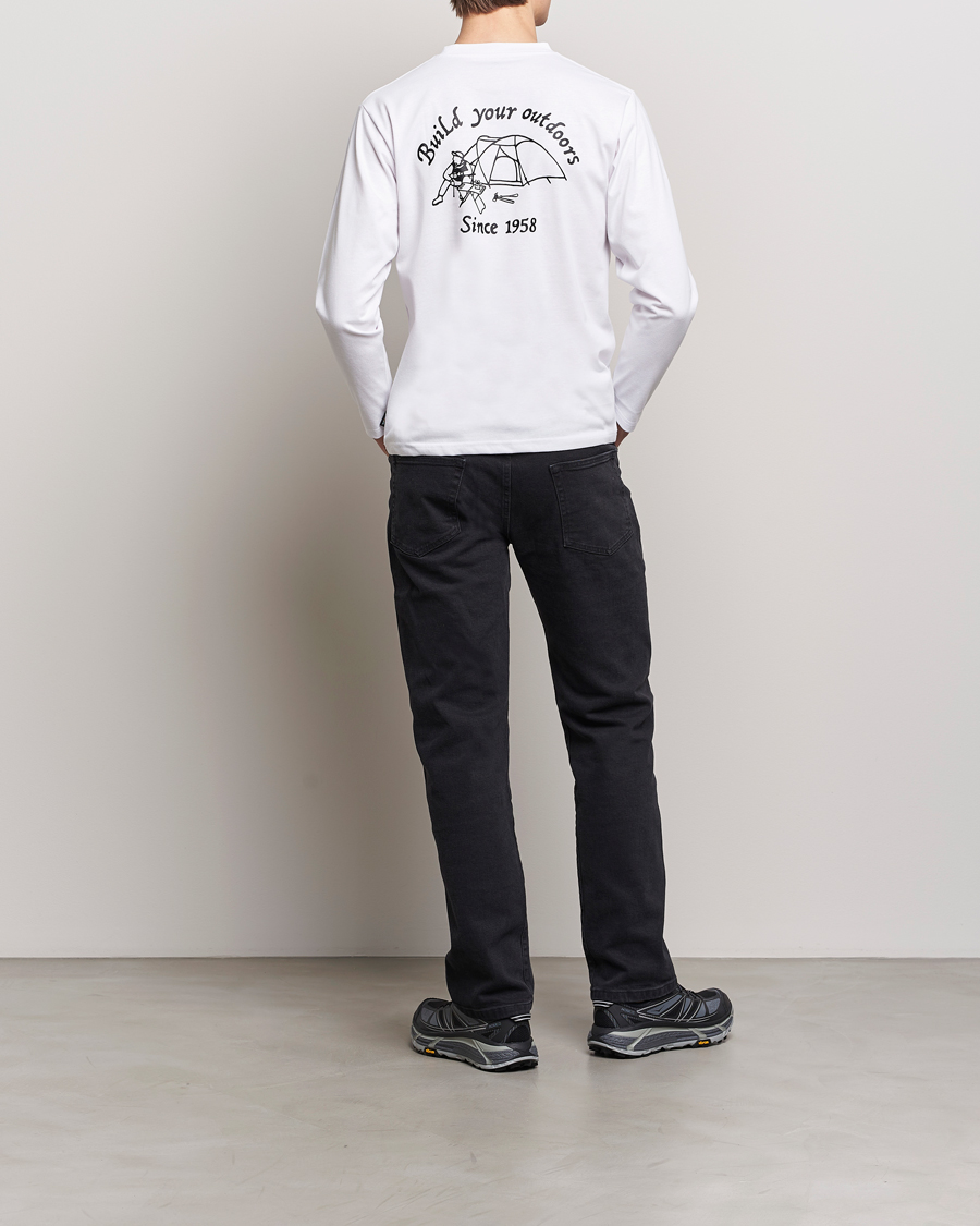 Heren | T-shirts | Snow Peak | Camping Club Long Sleeve T-Shirt White