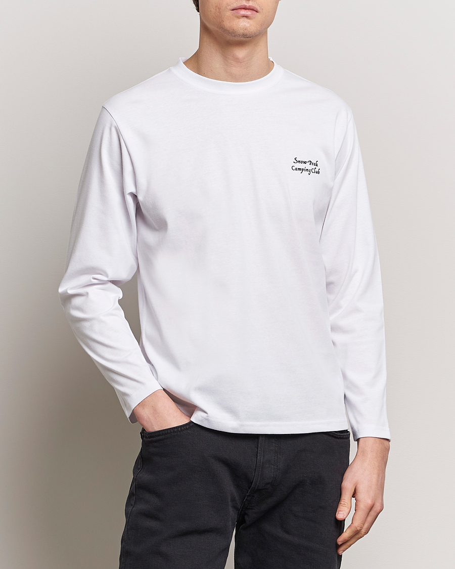 Heren | Kleding | Snow Peak | Camping Club Long Sleeve T-Shirt White