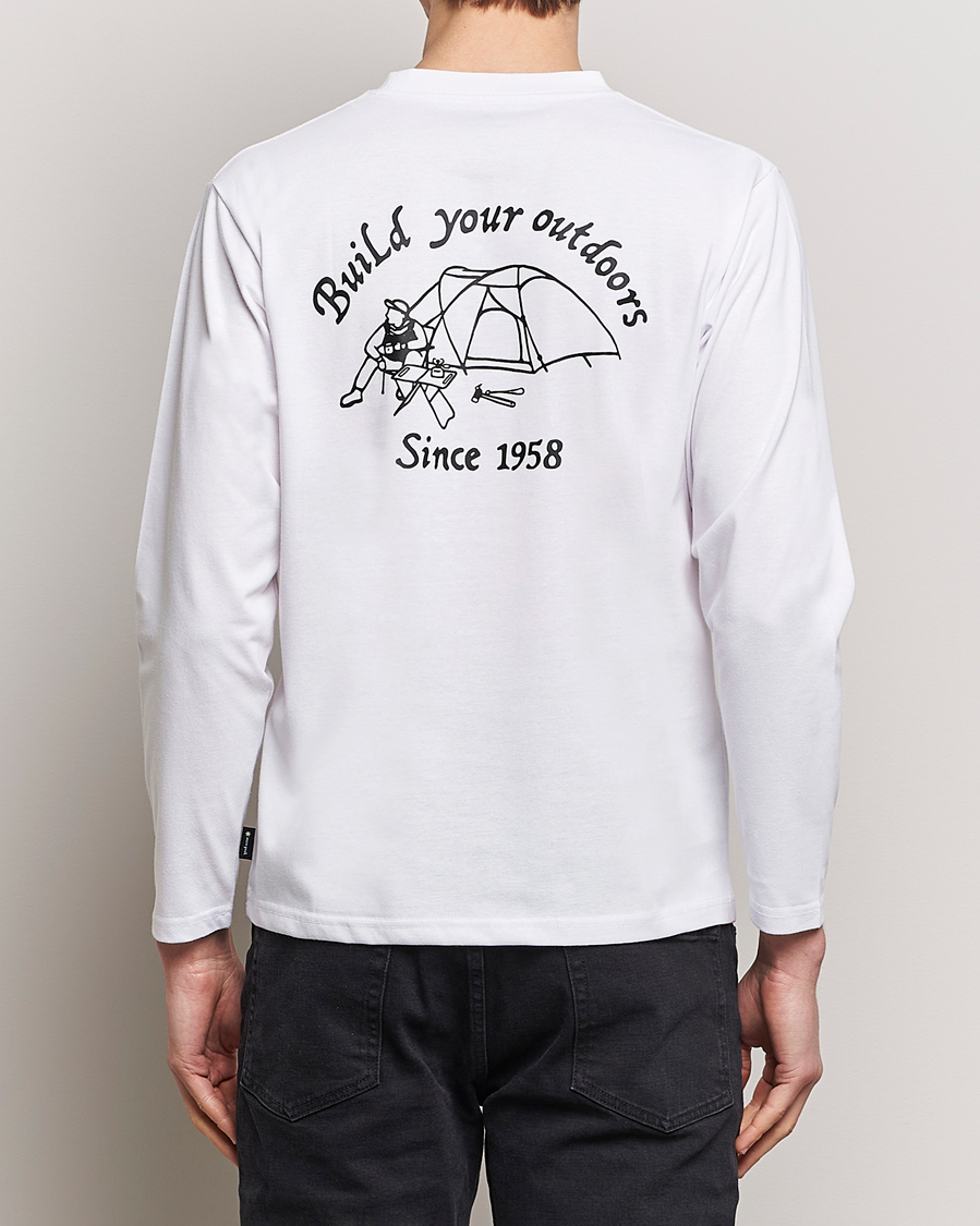 Heren | T-shirts | Snow Peak | Camping Club Long Sleeve T-Shirt White
