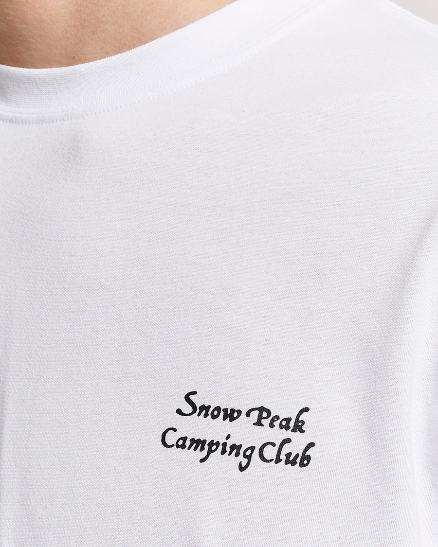 Heren | T-shirts | Snow Peak | Camping Club Long Sleeve T-Shirt White