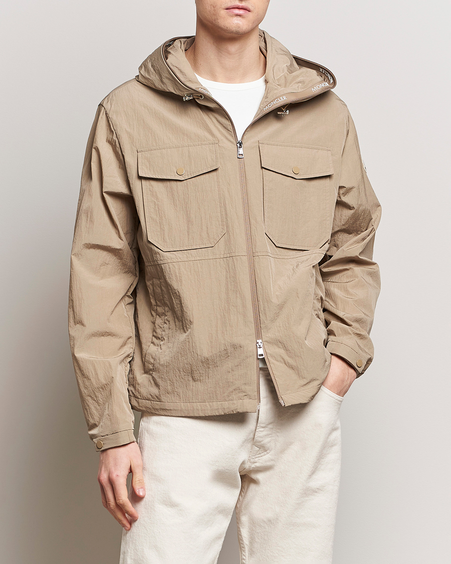Heren |  | Moncler | Plessur Hooded Field Jacket Beige
