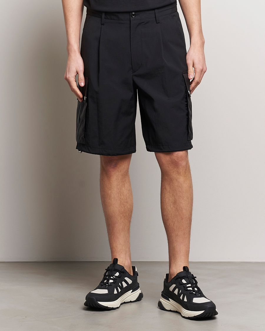 Heren | Luxury Brands | Moncler | Cotton Cargo Shorts Black