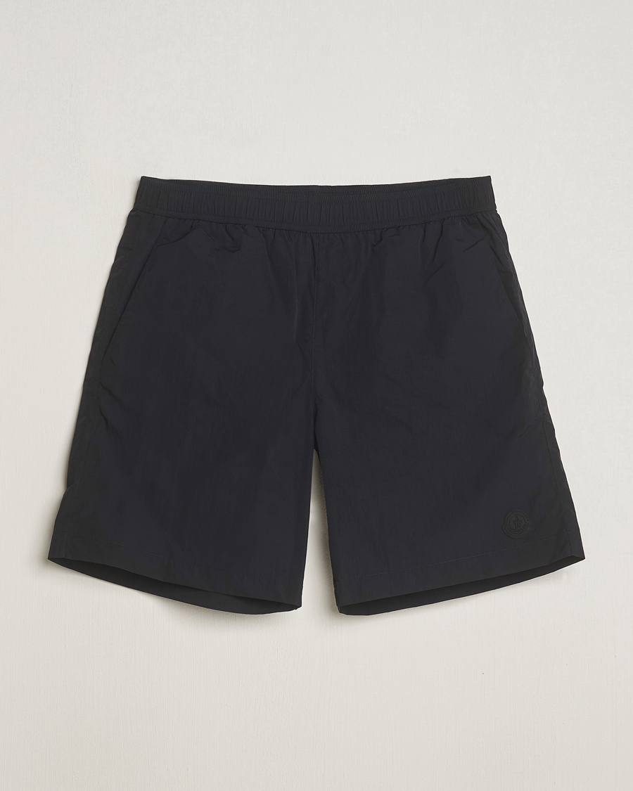 Heren | Zwembroek | Moncler | Lettering Logo Swim Shorts Black