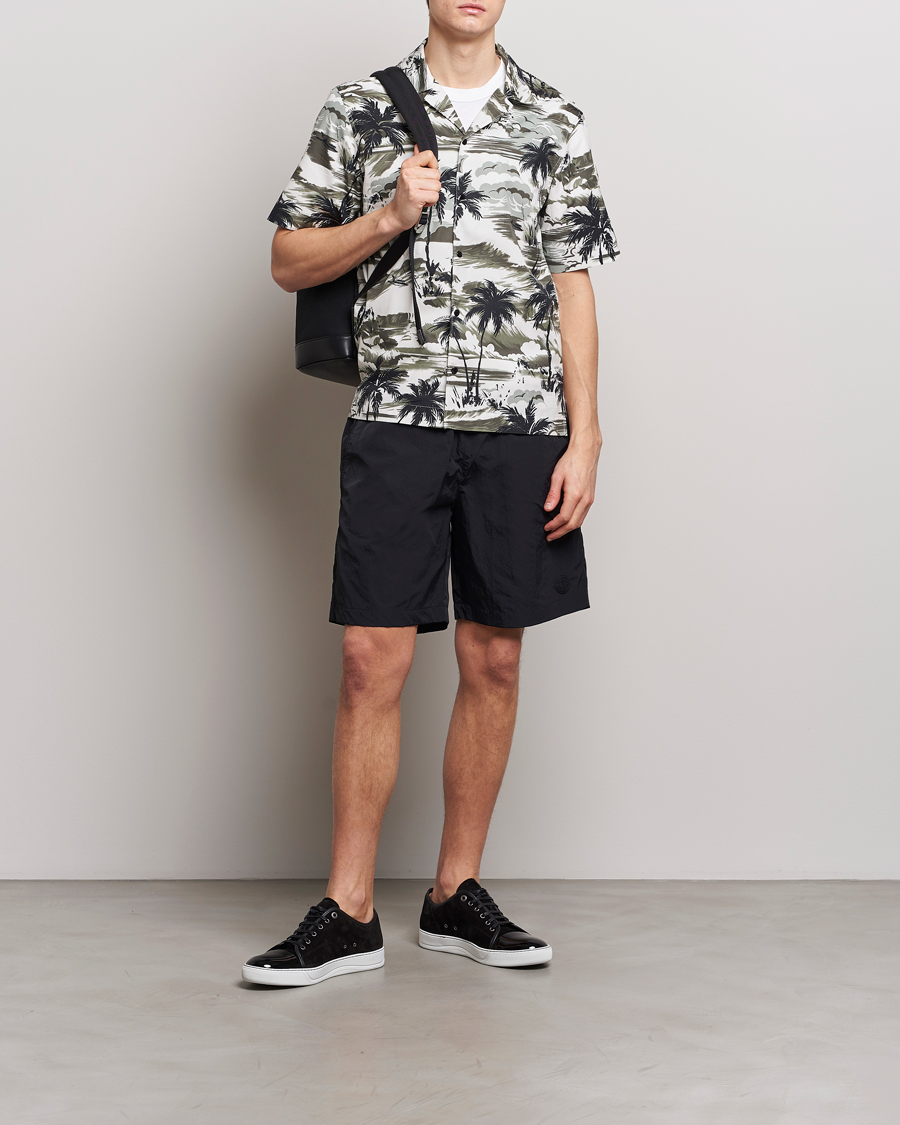 Heren | Zwembroek | Moncler | Lettering Logo Swim Shorts Black