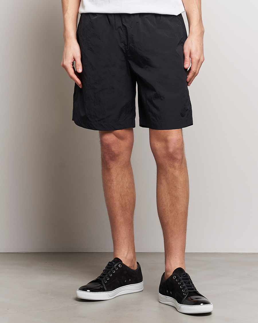 Heren | Zwembroek | Moncler | Lettering Logo Swim Shorts Black