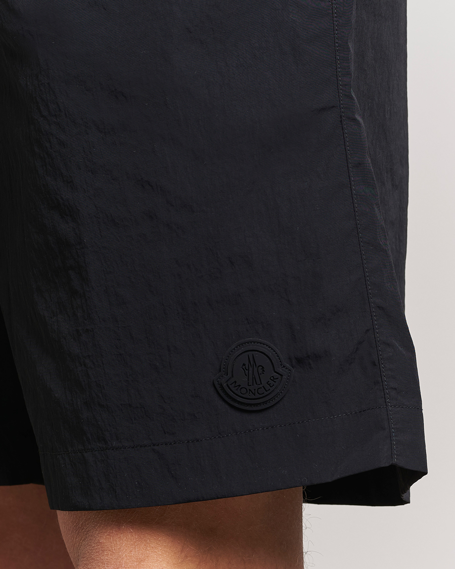 Heren | Zwembroek | Moncler | Lettering Logo Swim Shorts Black