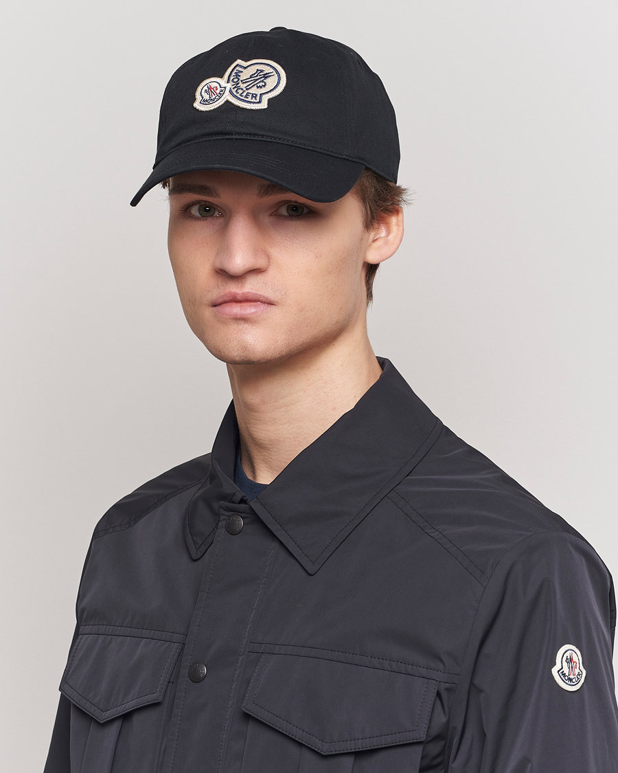 Heren | Moncler | Moncler | Double Logo Baseball Cap Black