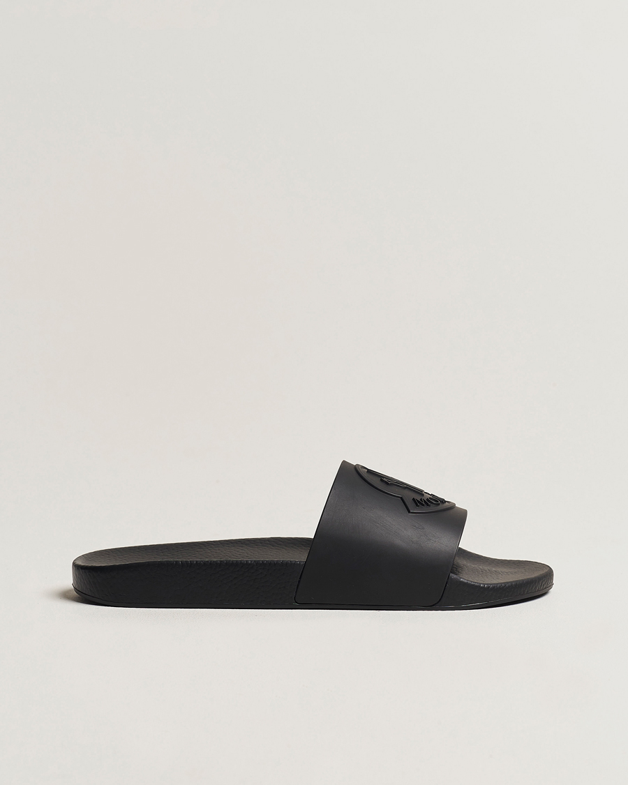 Heren | Moncler Basile Slides All Black | Moncler | Basile Slides All Black