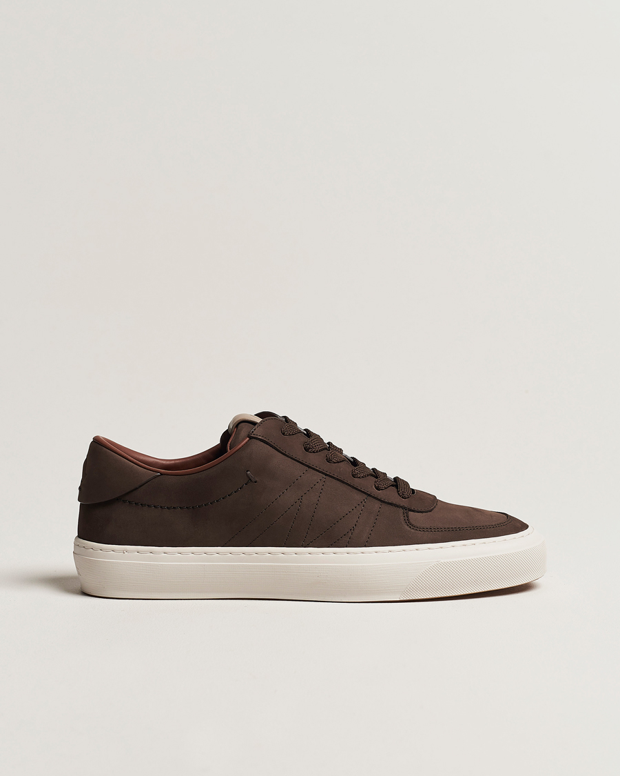 Heren | Moncler Monclub Low Sneakers Dark Brown | Moncler | Monclub Low Sneakers Dark Brown