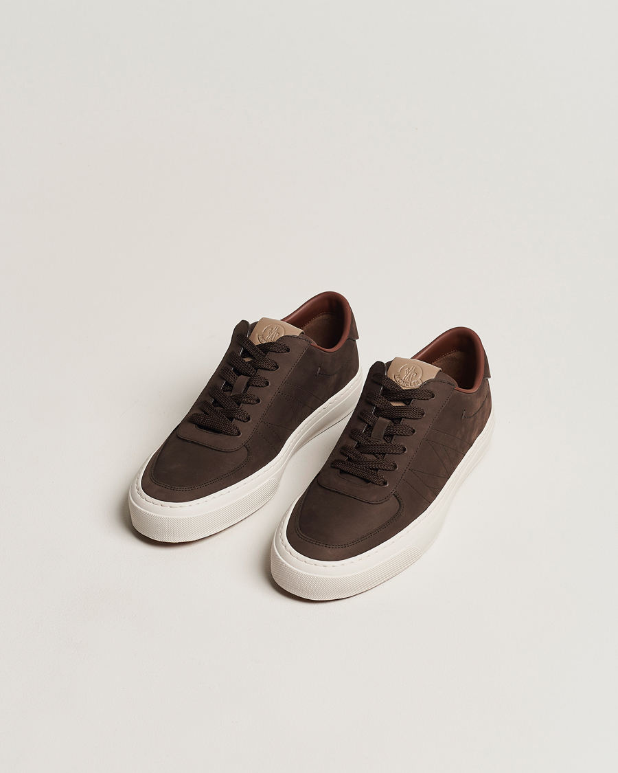 Heren | Moncler Monclub Low Sneakers Dark Brown | Moncler | Monclub Low Sneakers Dark Brown