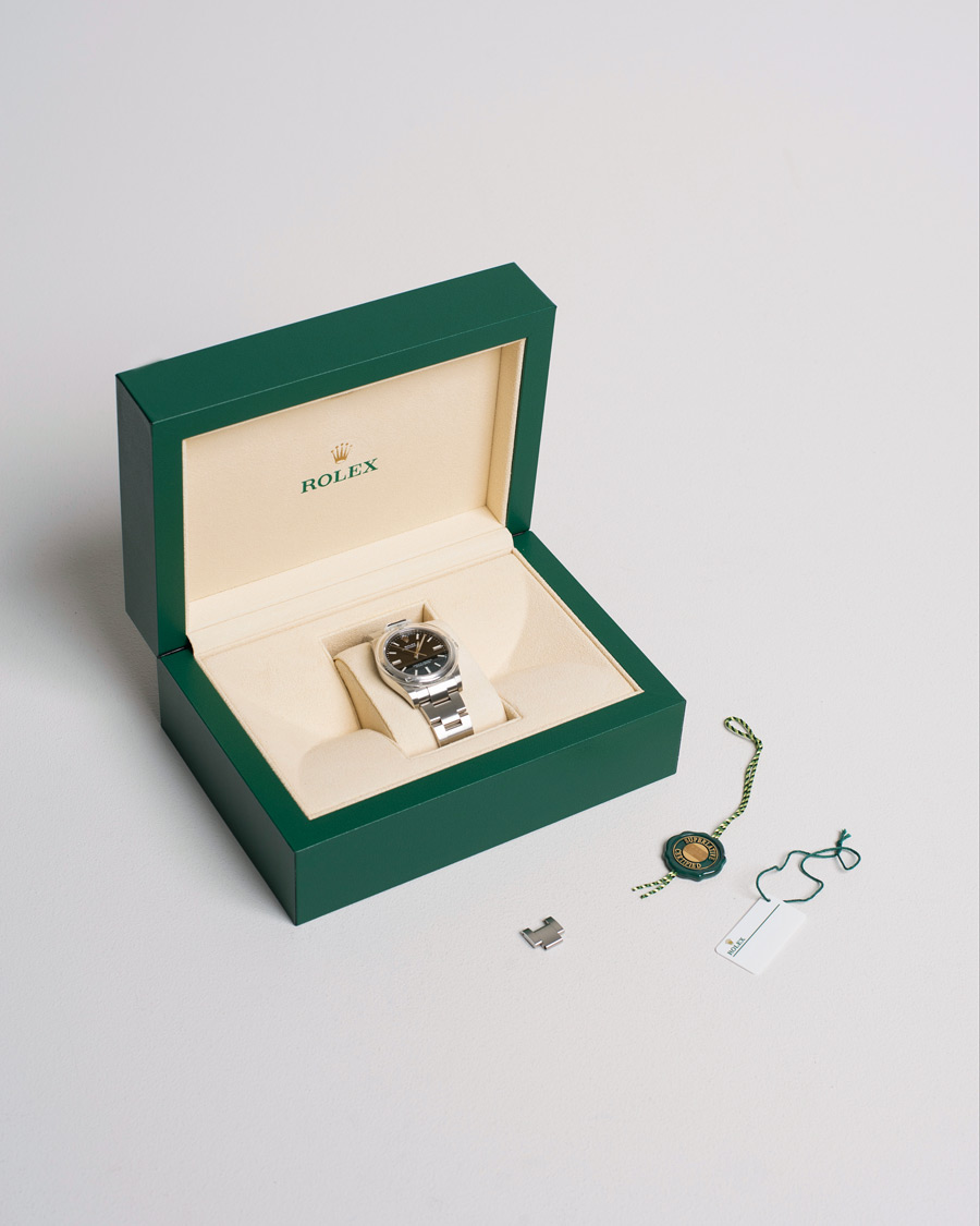 Heren | Rolex Pre-Owned Oyster Perpetual 124200 Silver | Rolex Pre-Owned | Oyster Perpetual 124200 Silver