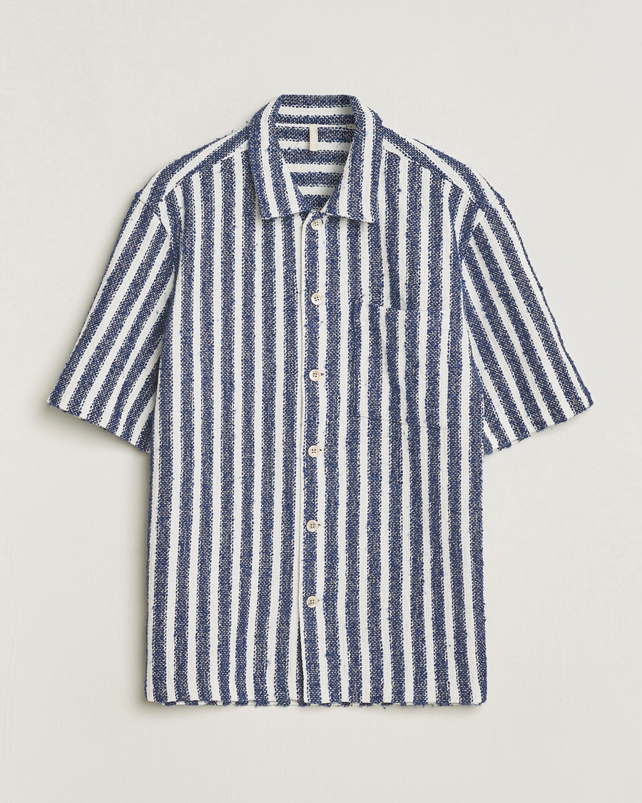 Heren | Overhemden | Sunflower | Spacey Shirt Navy Stripe