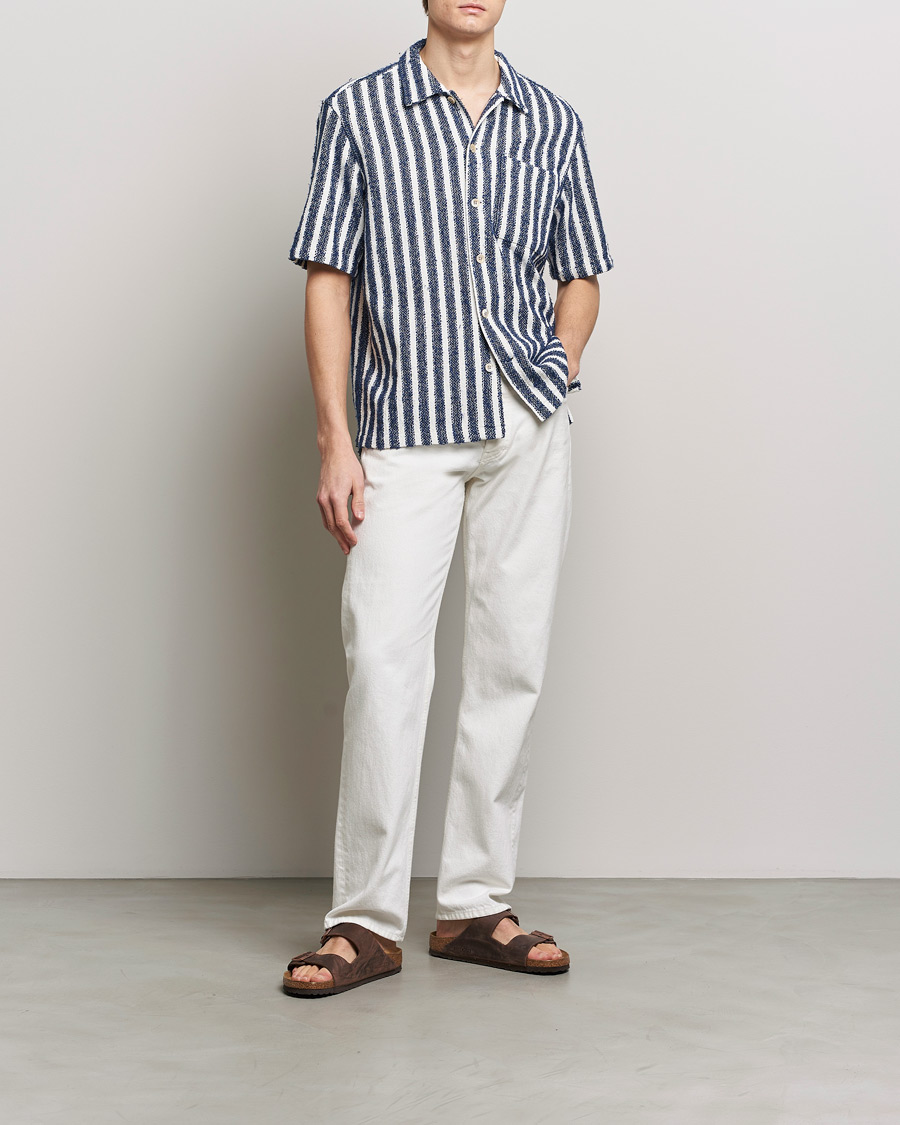 Heren | Overhemden | Sunflower | Spacey Shirt Navy Stripe