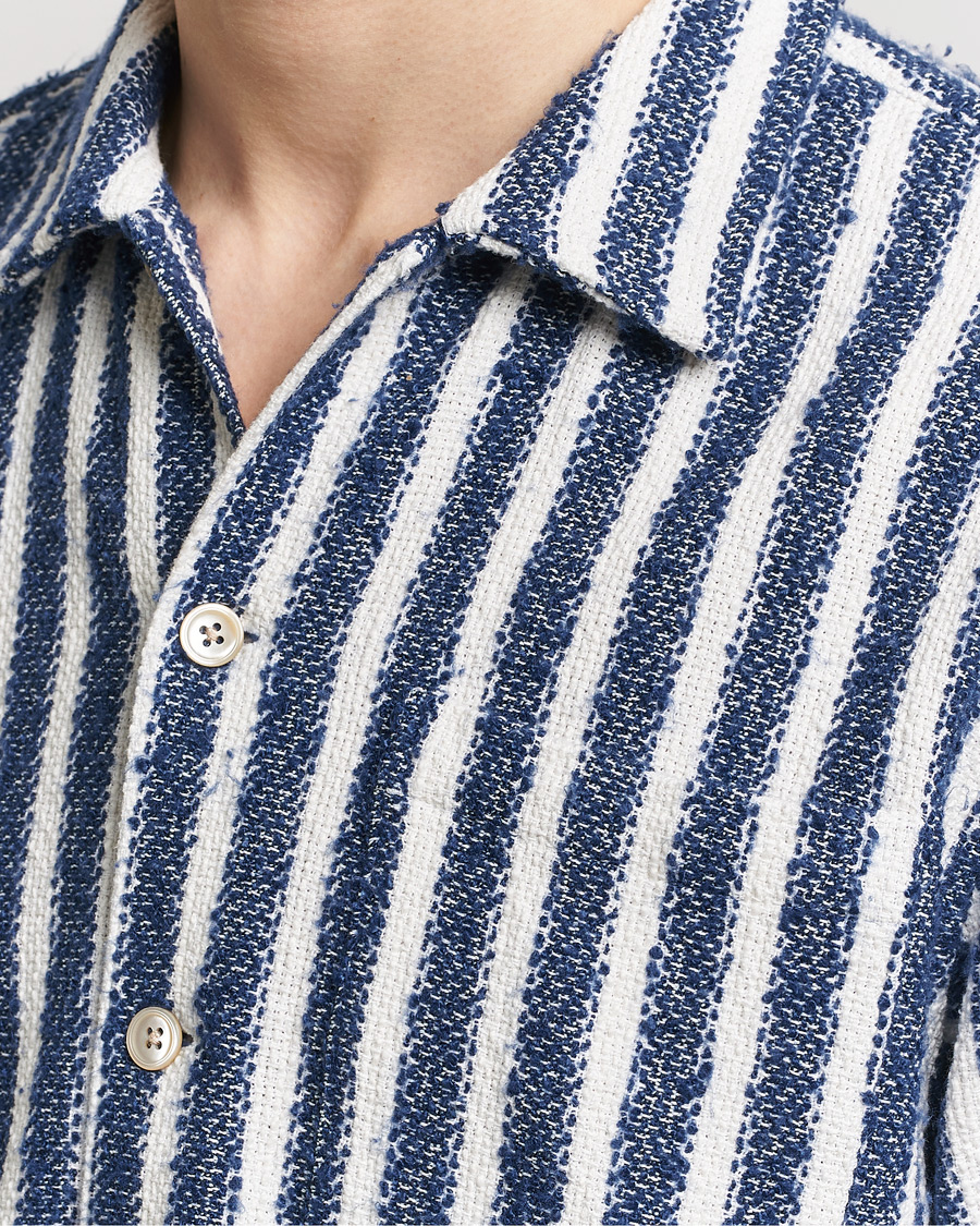 Heren | Overhemden | Sunflower | Spacey Shirt Navy Stripe