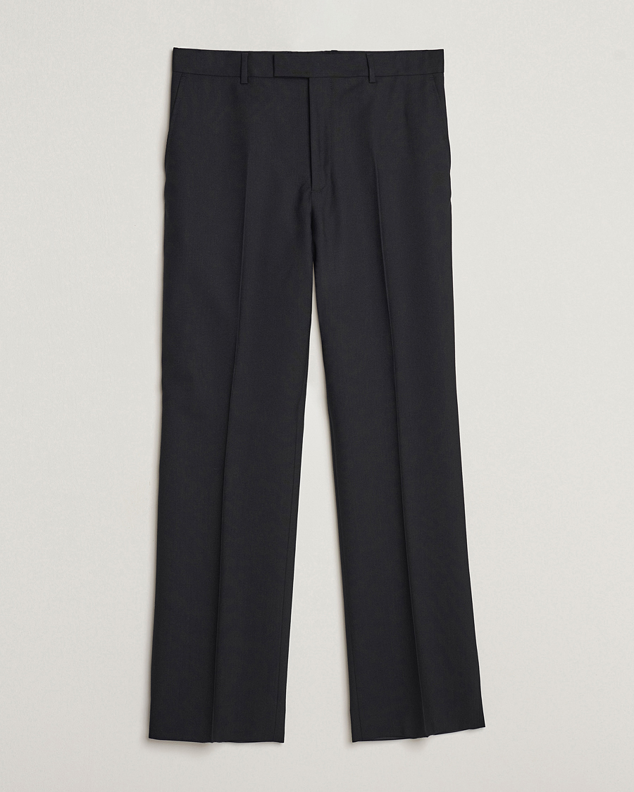 Heren |  | Sunflower | Straight Wool Trousers Black