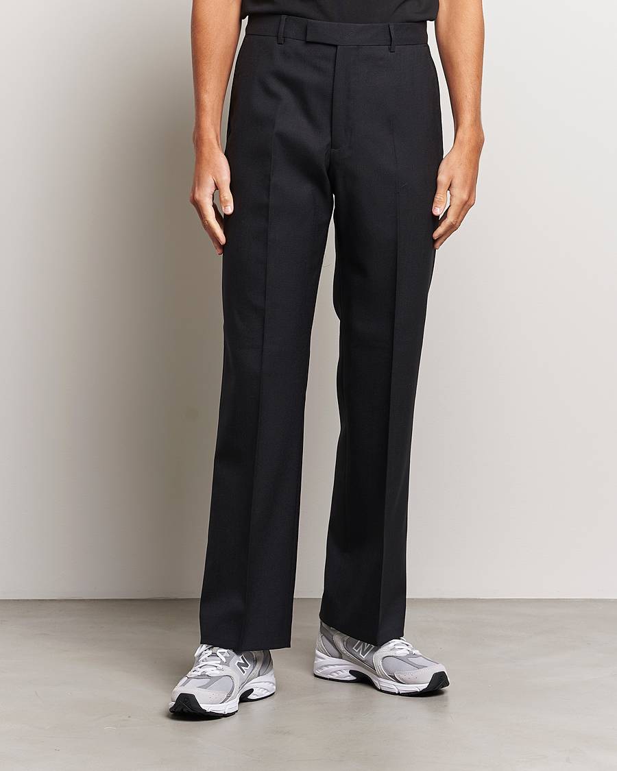 Heren | Sunflower | Sunflower | Straight Wool Trousers Black