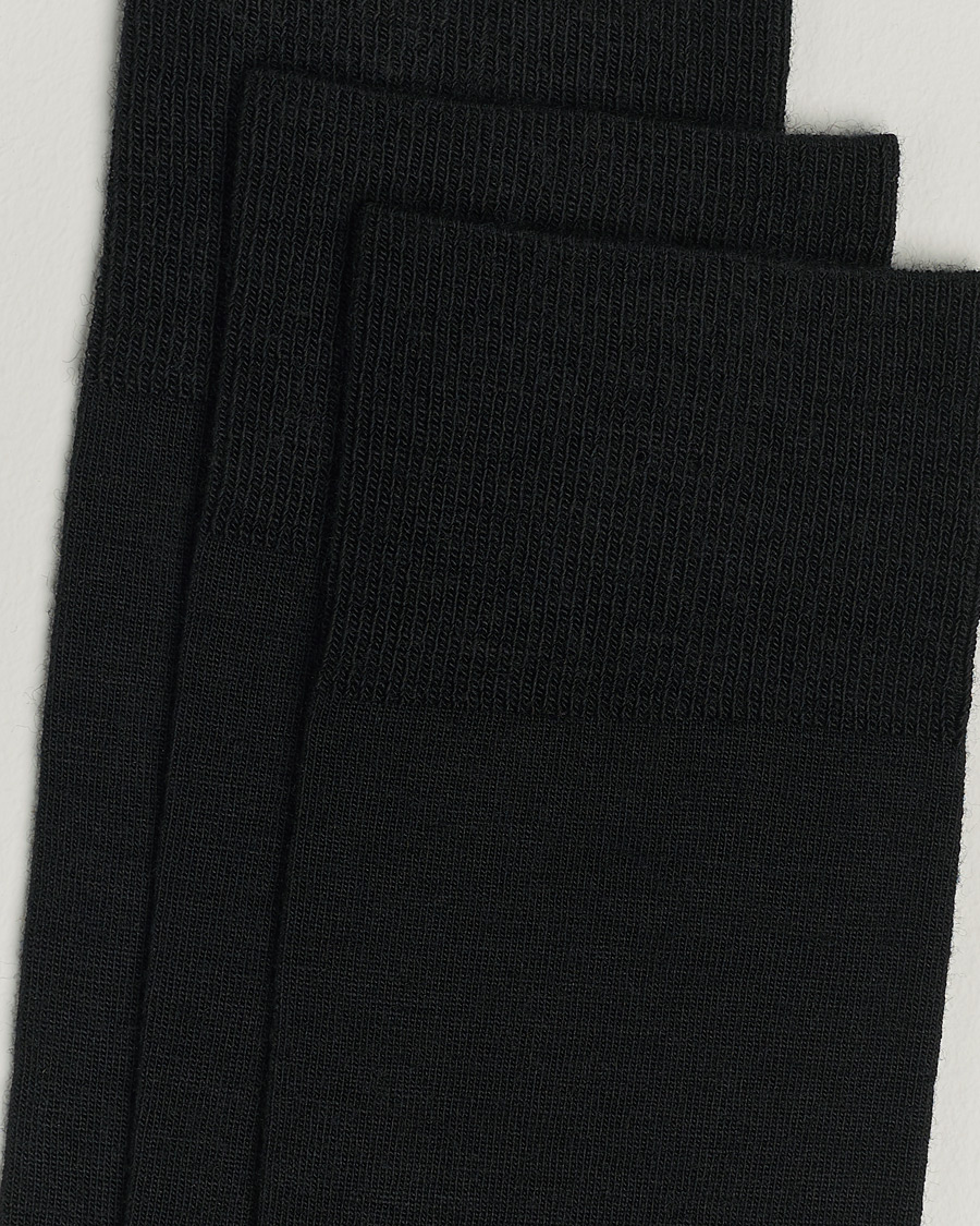 Heren | Sokken | Amanda Christensen | 3-Pack Icon Wool/Cotton Socks Black